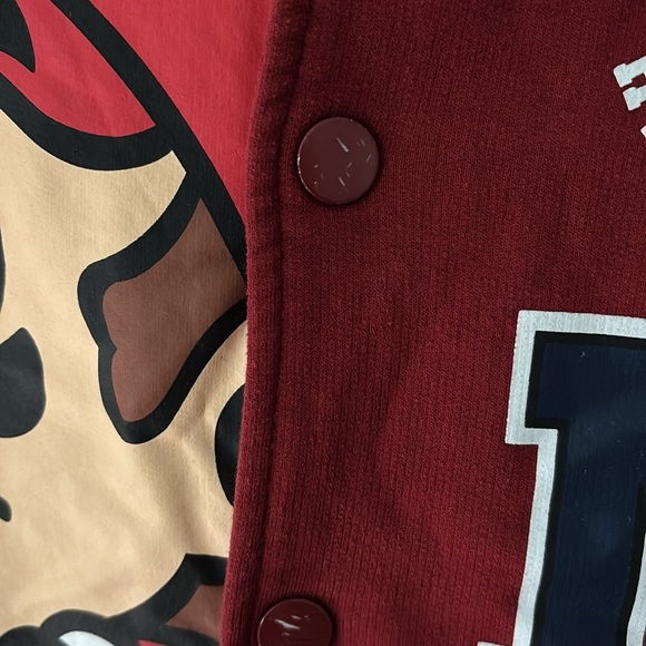 Rare Super Mario Boys Track Jacket Button Up Medium - Picture 3 of 7